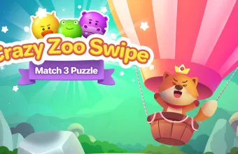 PLay Crazy Zoo Swipe - Match 3 Puzzle Game now!
