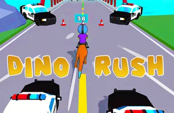 PLay Dino Rush - hypercasual runner now!