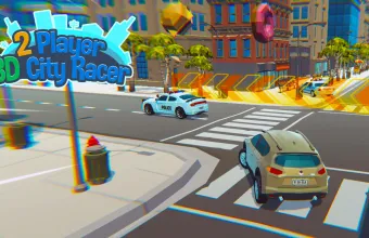 PLay 2 Player 3D City Racer now!