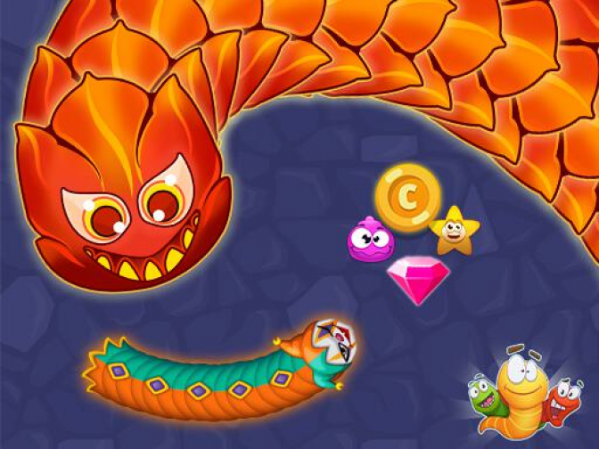 Worm Hunt Snake game iO zone