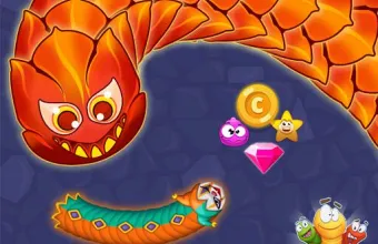 PLay Worm Hunt - Snake game iO zone now!