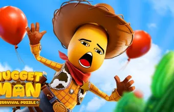 PLay Nugget Man Survival Puzzle now!
