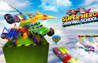PLay Super Hero Driving School now!