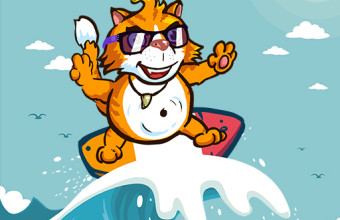Surfer Cat
